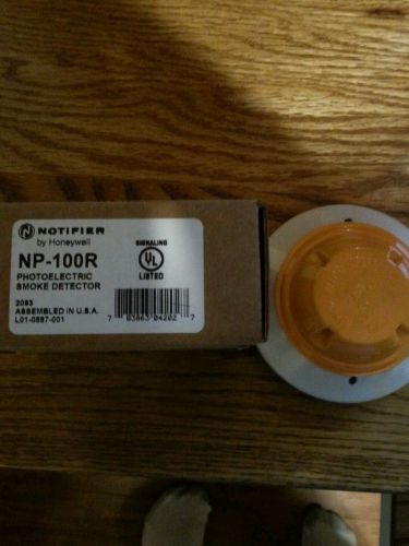notifier np-100r photoelectric smoke detector new!