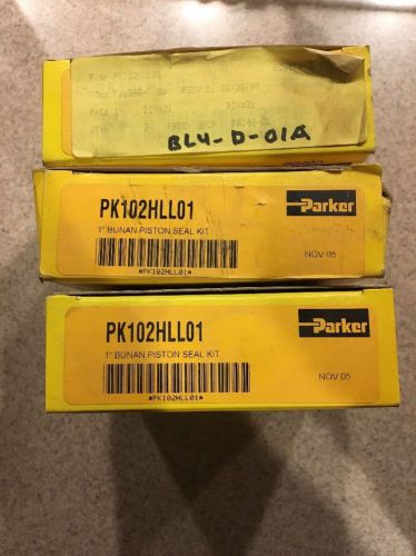 New lot of 3 parker pk102hll01 1&#034; bore piston seal service kit for sale