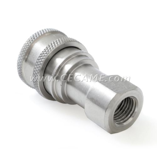 Stainless Steel Female Connect Coupler 1/4 Carpet Cleaning Wand Valve Truckmount