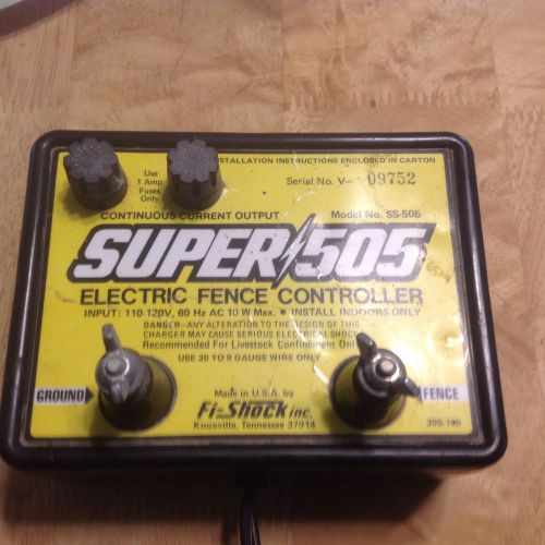 Fi-Shock Electric Fence Energizer Controller Super 505 Model SS-505