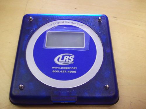 Lot of 17 Alphanumeric LRS Coaster Call Pagers Untested with 1 charging coaster