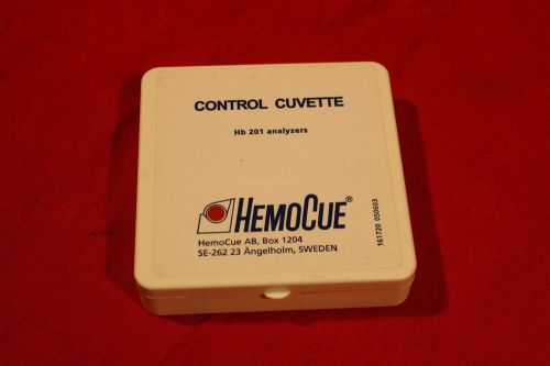 One HEMOCUE Hb 201 analyzer Microcuvettes   CONTROL CUVETTE