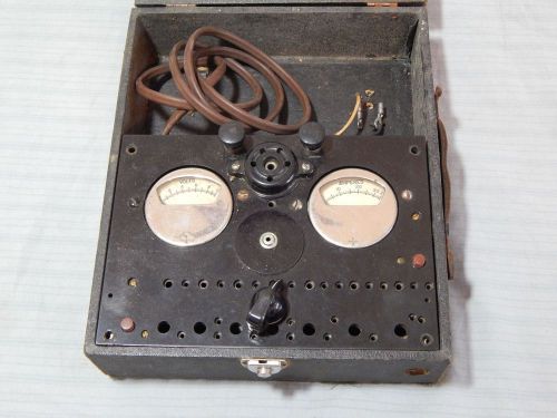 Antique tube electric tester volt amp gauges for sale