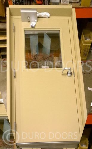 Durosteel 3070 knock down 20 ga metal access door with glass &amp; hardware direct for sale