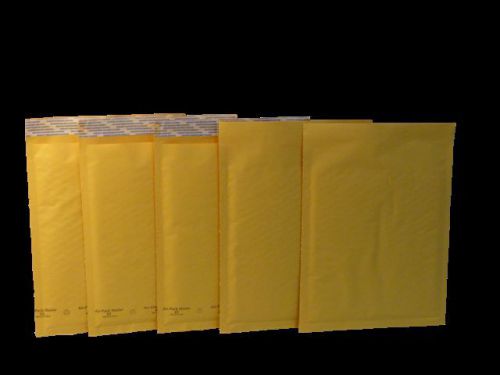 Kraft self-sealing padded bubble air mailers,size #2(8.5&#034;x12&#034;) case of 100 for sale