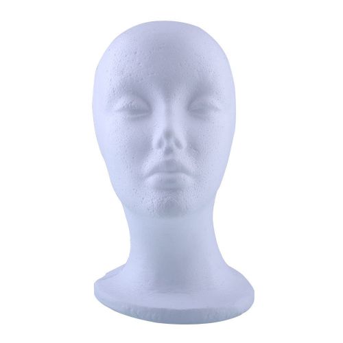 New female STYROFOAM MANNEQUIN MANIKIN head 26cm 53cm Head Circumference