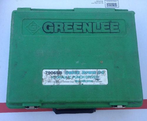 Greenlee 7906SB Quick Draw 90 Hydraulic Punch Driver Kit 1/2&#034; - 2&#034; 7904 #3131