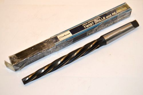Nos clarkson uk 21mm #3mt tapered shank helical 5 flute bridge reamer wr14bg3a for sale