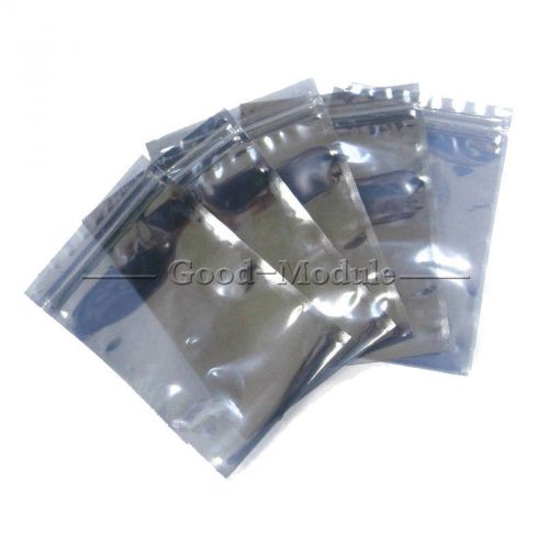 10Pcs Plastic Zip Lock Shielding Anti Static Bags Holders Packagings 8 x12cm New