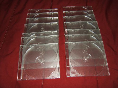 LOT OF 14 CD/DVD NICE CLEAR JEWEL CASES