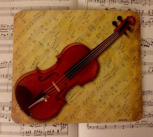 Aimgifts  Mouse Pad Violin Sheet Music Instrument Gift NIB