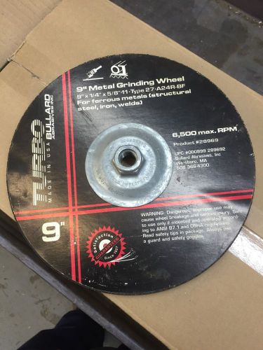 15 bullard abrasives 9&#034; metal grinding wheel for sale