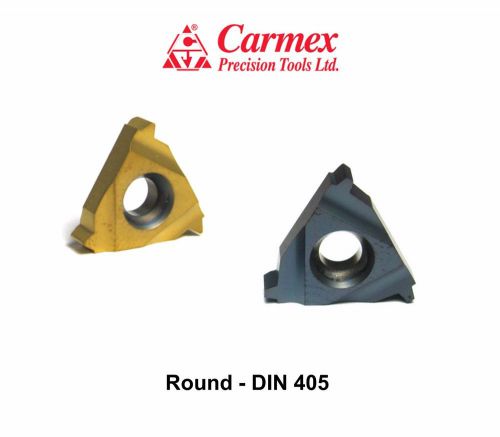 5 Pcs. Carmex Carbide Thread Turning Inserts Round - DIN 405 Grade BMA / BXC