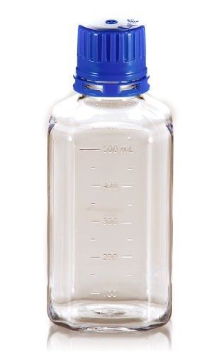 TriForest BGC0500S PETG Square Media Bottle, 500ml, 73.8&#034; Length x 172&#034; Height