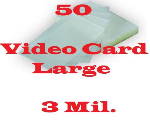 (50) 4-1/4 x 6-1/4 Laminating Pouches Sheets Photo Index Card, 3 mil