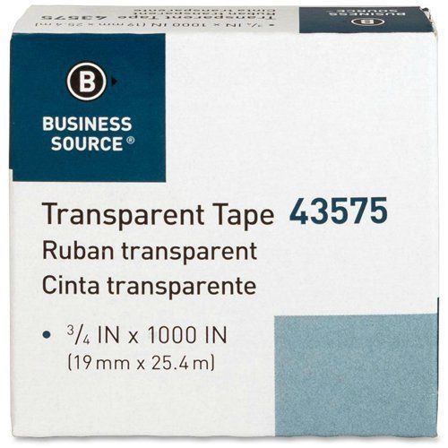 Business Source Transparent Tape 43575 3/4 inch X 1000 inch 10 total