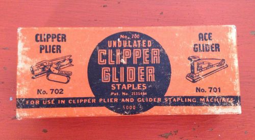 Vintage Partial Box Ace Staples for No. 700  Clipper Plier 702 / Ace Glider 701