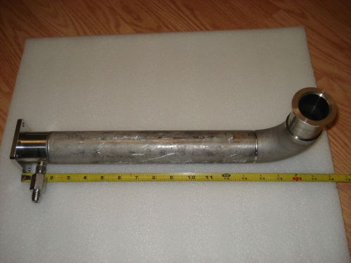HIGH VACUUM PIPE CHAMBER ELBOW VALVE, Long 17&#034; inch, 2&#034; 1/2 inch, 2&#034; inch