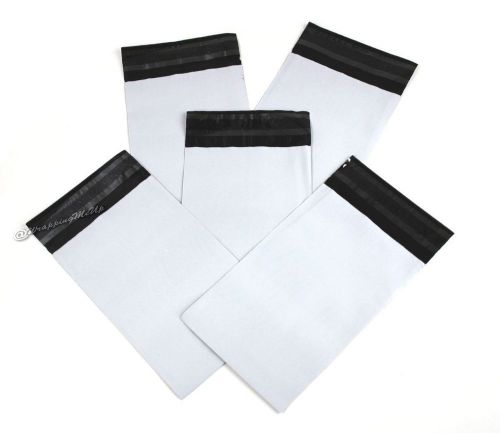 200 -4x6 ~White Flat Poly Mailer Envelopes, Self Sealing Poly Shipping Mailers