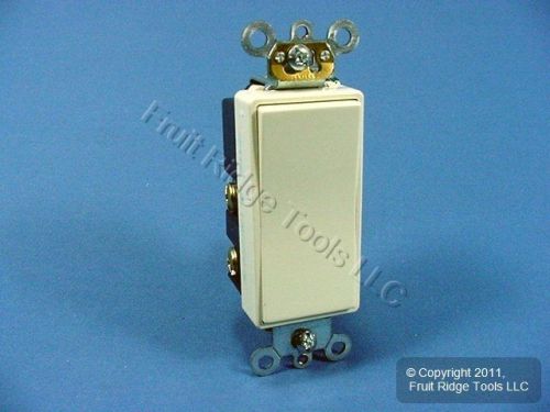 Leviton almond spdt center-off decora rocker switch momentary contact 5657-2a for sale