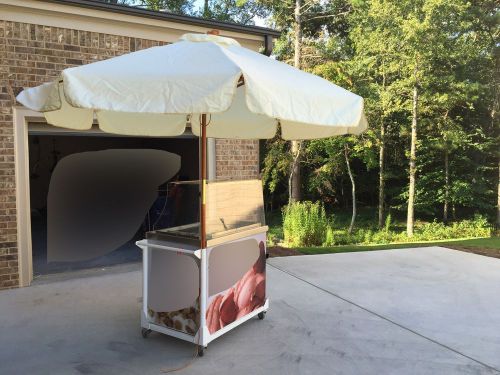 gelato and ice cream dipping cart