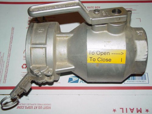 Seal-fast stainless 3&#034; dry disconnect valve 772d-300 viton for sale