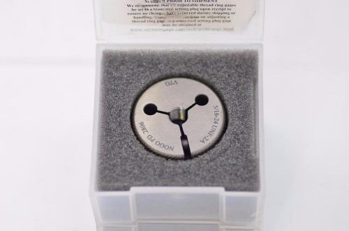 Vermont gage ring thread go/nogo gages 5/16-24 unf 2a  gage set  361130550 for sale