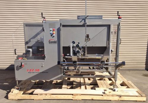 2012 combi 2ezsb high speed case erector with bottom taper, packaging machinery for sale