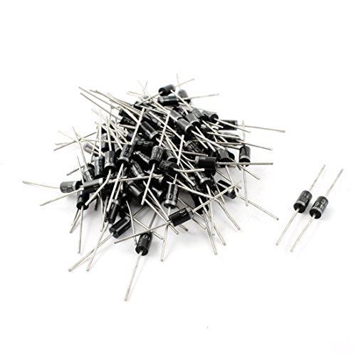 uxcell 100Pcs Axial Leads 1N5401 3A 100V Low Voltage Drop Rectifier Diode