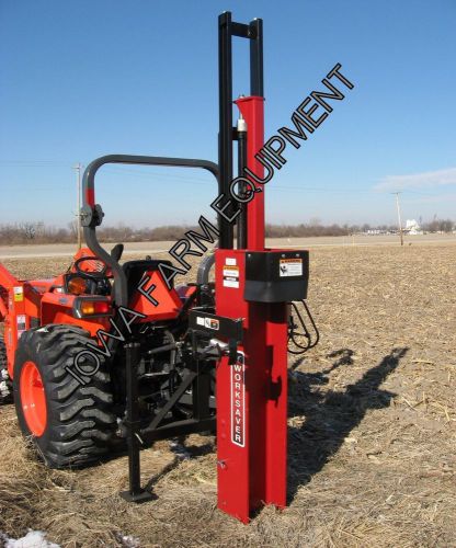 Worksaver hpd-22q 80klb&#039;s driving force! 3pt hydraulic post driver, post pounder for sale