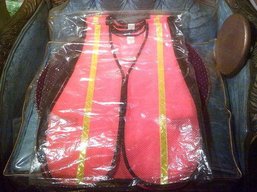 Orange Mesh Florescent High quality (V211R) Safety Vests-(5)