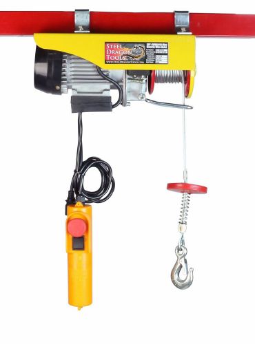 440 lb mini electric wire hoist remote controlled garage auto shop overhead lift for sale