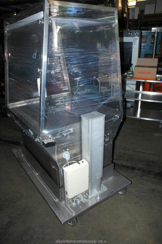 TCS Stainless Steel Portable Animal Change Transfer Cart Station Hood 58x34&#034;