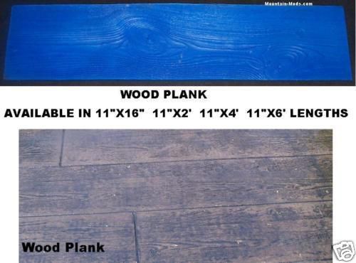 16&#034; floppy wood plank woodgrain decorative concrete cement stamp mat vertical for sale