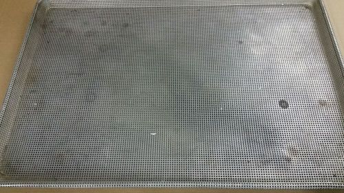 Aluminum Full Size Flat Perforated Bakery Sheet Pan 18&#034; x 26&#034; 2 lots of 10