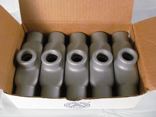 Lot 5 appleton 3/4&#034; fm7 electric conduit outlet body tb27 w/o cover bodies for sale