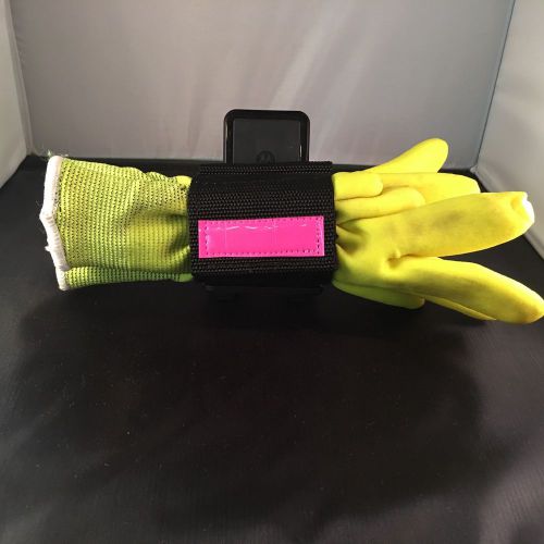 Horizontal work glove keeper for duty belt pink reflective emt medic police for sale