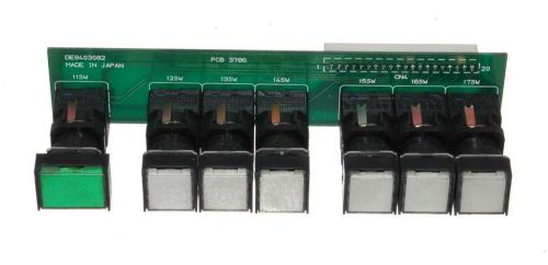 Yaskawa DE9403082 Circuit Board Pushbutton Switch Board