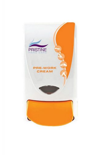 Pristine Pre-Work Skin Cream Dispenser - White &amp; Orange