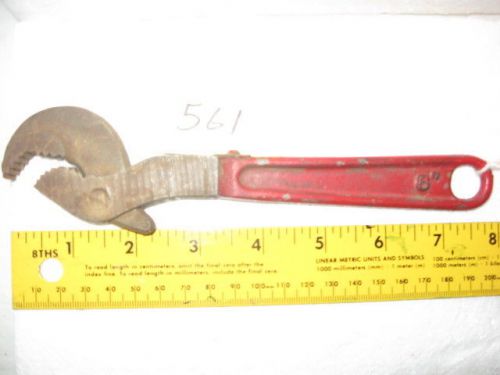 Vintage Adjustable Spring Jaw Plumber&#039;s  Wrench 8 inch.Inv561