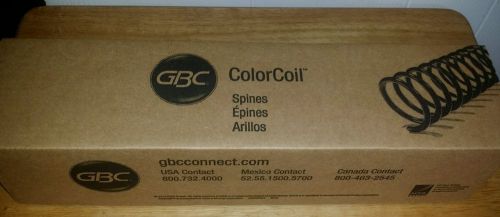 GBC ColorCoil Spines-8mm Black, 100 ct