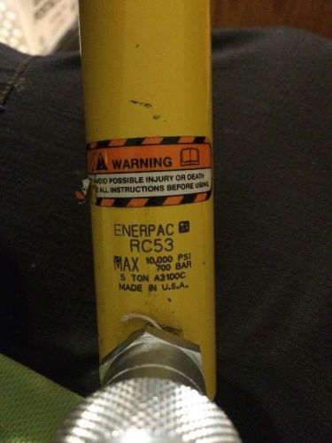 ENERPAC RC-53 HYDRAULIC CYLINDER 3&#034; STROKE 10,000PSI MAX. USA MADE