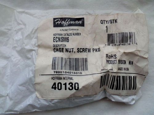 Hoffman Cage nut, screw package #ECNSM6