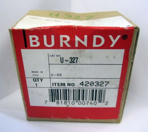 Burndy crimp crimper compression die u-327 or u327 , item - 420327 nib!!! for sale
