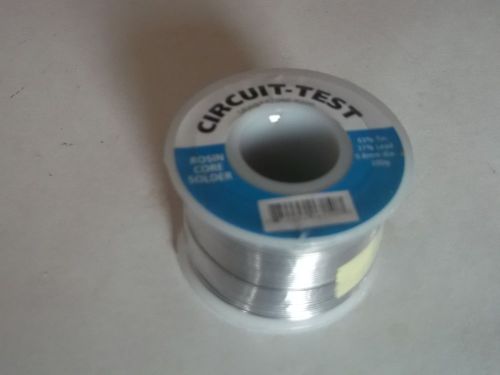 ROSIN CORE SOLDER 63% TIN 37%  LEAD 0.8MM DIA 200 G CIRCUIT TEST NEW ONE ROLL