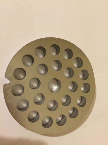 #12  Stainless  Meat Grinder Plate 1/4&#034; Hole