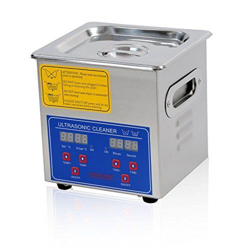 AW 2L Stainless Steel Ultrasonic Cleaner Heater Timer Bracket Jewelry Lab Bullet