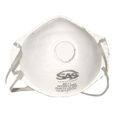 120 SAS Safety 8611 N95 RESPIRATOR FACE MASKS-Breathing