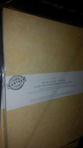 LOT of 3 Gartner Beautiful Business Card Paper &#034;Ivory Parchment&#034;, 750 Count $45
