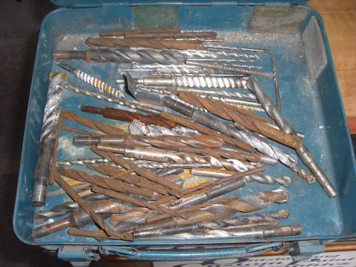 Lot of Cement Drills and High Speed Drill Bits in a Makata Box